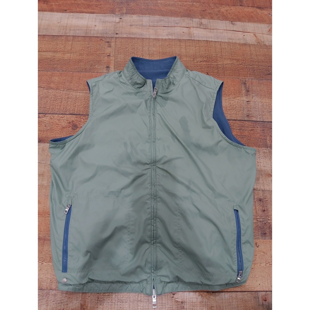 Peter Millar Crown Crafted Vest Mens XXL Full Zip  Golfing Double Sided 2420